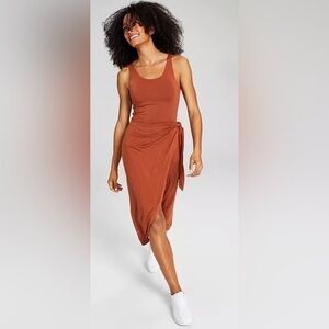 NWT And Now This‎ Knit Side-Tie Tulip Midi Dress Size M